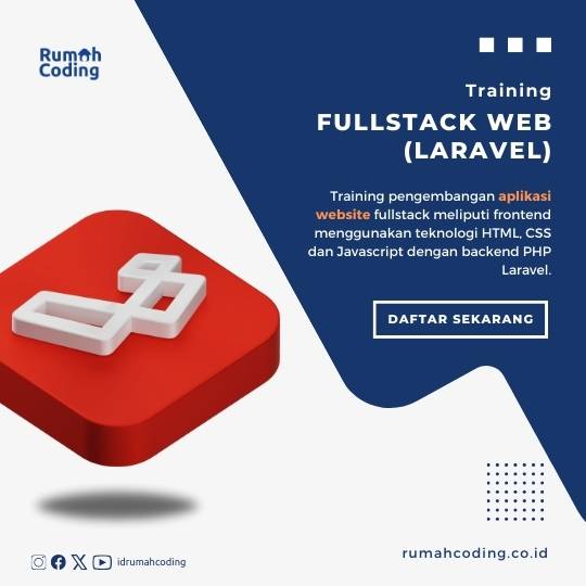 Kursus Fullstack Web Laravel